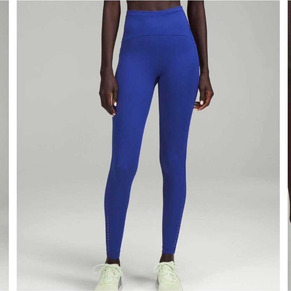 Lululemon Swift Speed High Rise Tight 28" Sz 0 Dark Blue